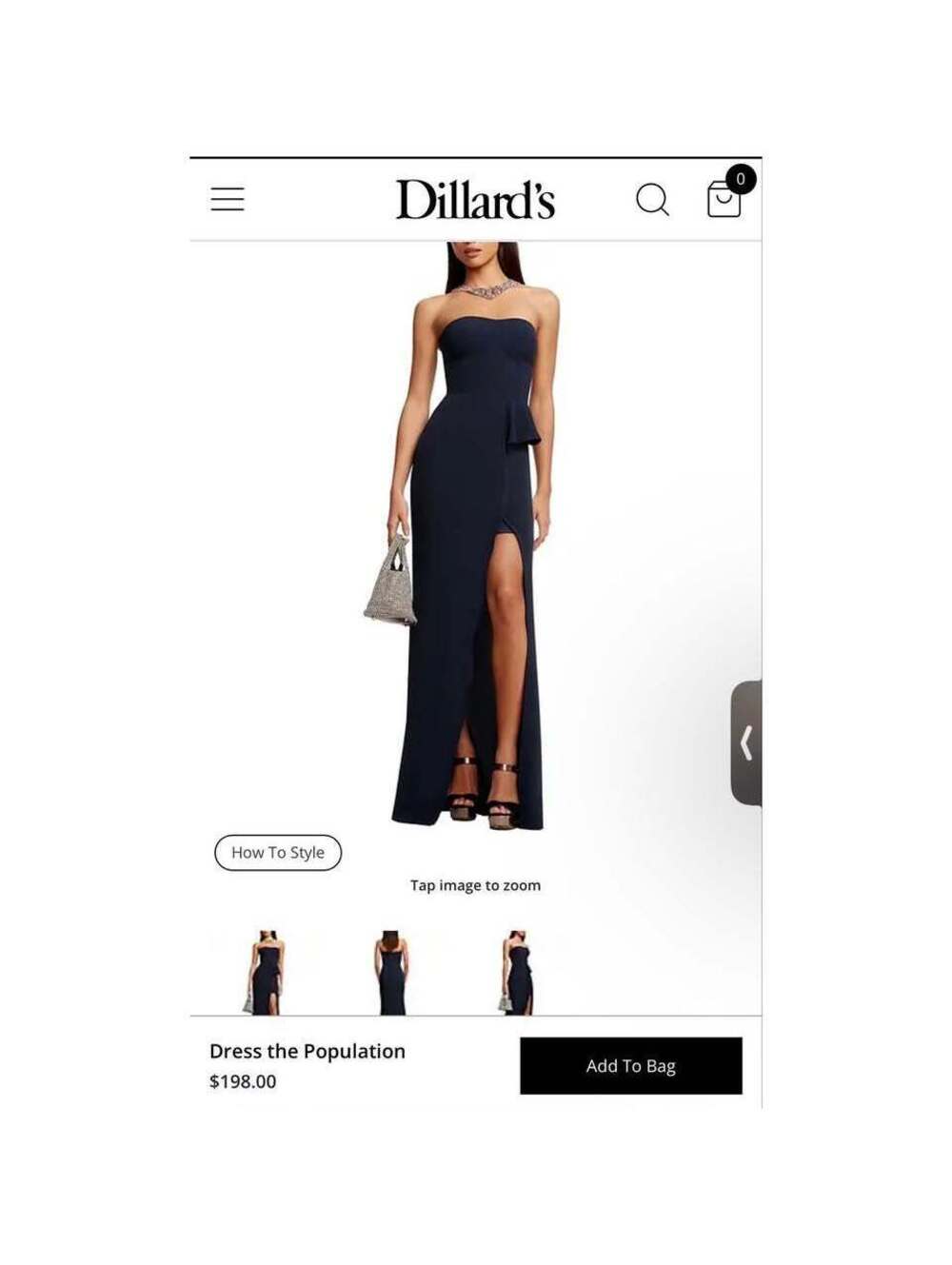 Sexy slit dress